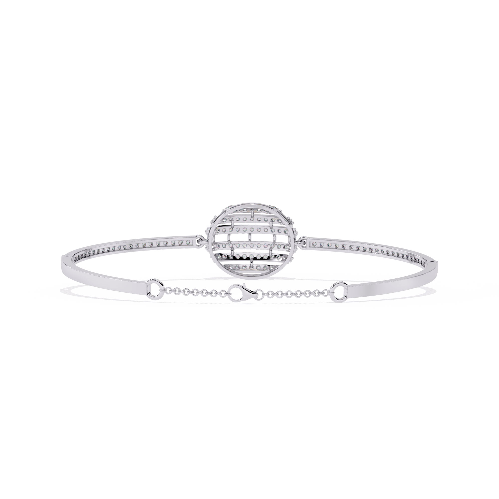 Solitairekart 0.66ct Celestial Orbit Natural Diamond Bracelet-HI Color, VS-SI Clarity